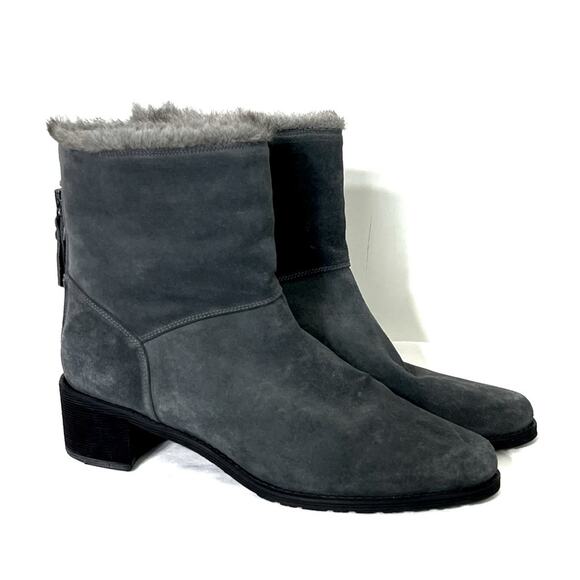 Stuart Weitzman Shearling Lined Booties 6.5 EUC - Picture 1 of 7